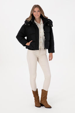 Kad_n Siyah Mont Sepette S_rpriz _ndirim