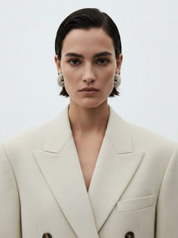 Серьги жемчуг "Россыпь", ссв, цвет белый в серебре