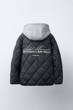 DETACHABLE HOODIE PUFFER JACKET