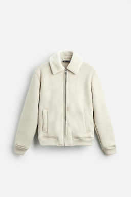 FAUX SUEDE CONTRAST JACKET - Zara фото 25