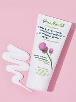 Маска питат-я восст-я д/повреж-х вол. Корень лопуха и мать-и-мачеха 150 мл