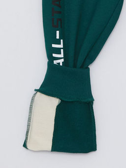 Beli Lastikli Bask?l? Erkek ?ocuk Jogger E?ofman Alt? - Waikiki фото 3