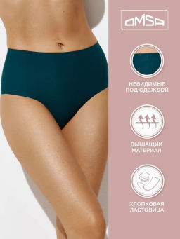 Трусы OmD 2231B Invisible Slip Maxi гладкая микроф., 86% Полиамид, 14% Эластан, 100% Ластовица Хлопок - VerdeForesta