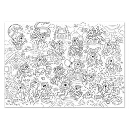 Раскраски гиганты «Для маленьких волшебниц», набор 2 шт., 84 × 59 см