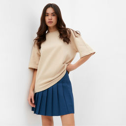 Футболка женская MIST Dramatic, размер L-XL, бежевая