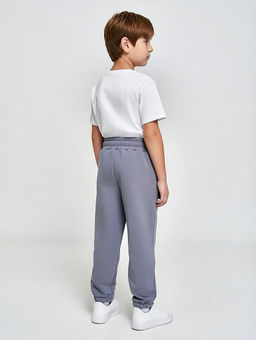 430 Брюки джоггеры детские из футера с начесом