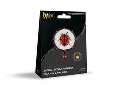Klart набор для вышивания 10-520 Брошь. Божья коровка 5 х 6.5 см