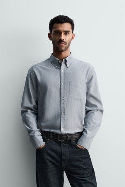 STRIPED SHIRT WITH POCKET - Zara фото 2