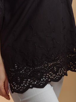 Блузка (хлопок ) шитье №24-598-2 - Ганг фото 6