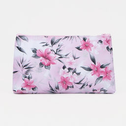 Цена за 3 шт. Косметичка - пенал на молнии, плоская, с рисунком, розовая - Simaland фото 4