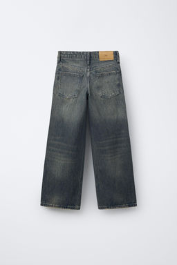 WIDE-LEG JEANS WITH STUDS - Zara фото 2