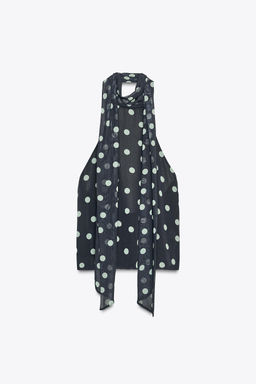 POLKA DOT HALTER TOP - Zara фото 3