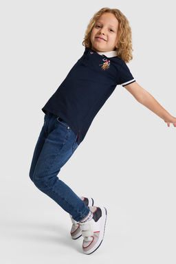 Erkek Гocuk Lacivert Polo Yaka Basic TiЕГrt - U.s. polo assn фото 4
