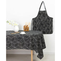 Набор декоративных салфеток Доляна 40х40см 4шт, Тренд черный, 100% пэ  фото 4