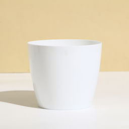 Цена за 3 шт. Кашпо для цветов, d=12.5 см, 1 л, пластик, белое