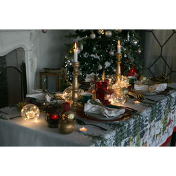 Скатерть Этель Праздник в лесу 147х110 см с ГМВО,100% хлопок,саржа 190гр/м2  фото 13