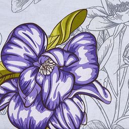 Наволочка 30х30см Магнолии, с клапаном-запахом, поплин Премиум 115г/м2, хлопок 100%, упаковка ПП 22х30см, Домашняя мода (Россия)