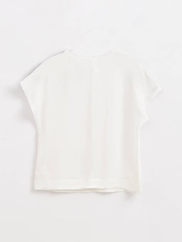 CONTE LBL 1597 Блузка из фактурной вискозы Desperate off-white
