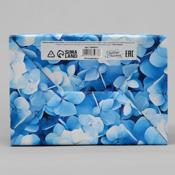 Коробка подарочная складная, упаковка, «Цветущая гортензия», 22×15×10 см