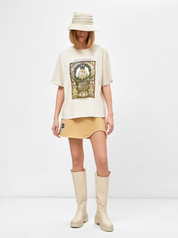 Юбка женская теплая в бежевом цвете бежевый 152769