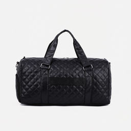 Сумка дорожная на молнии, отдел для обуви, длинный ремень, цвет чёрный - Simaland фото 2