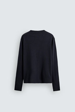 JERSEY LIGERO ALGOD?N - LINO LIMITED EDITION / Marino - Zara фото 8