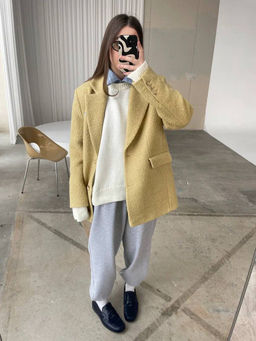 Пальто-жакет Желтая груша - Erist store фото 3