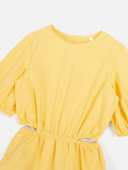 Платье хлопковое с разрезами Мимоза 7+ - Bungly фото 2