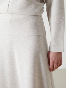 Beli Lastikli Kad?n Triko Etek