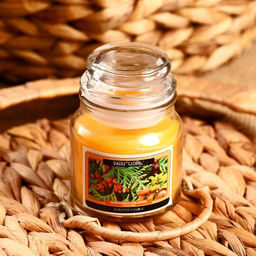 Свеча в банке «Сандал и кедр», 100 г, 6×9×9 см