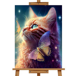 Мозаика алмазная "Кошечка" 20*30см.
