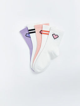 Desenli K?z ?ocuk Soket ?orap 5li