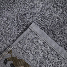 Полотенце махровое Love Life Милитари 70?130 см, цв. графит, 100% хлопок, 360 г/м?