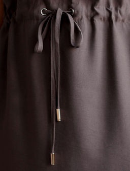 Платье-рубашка с кулиской на талии из плотного лиоцелла - Vilatte фото 2