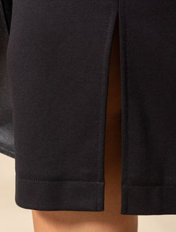 Юбка Vilatte D46.040 карандаш из джерси чёрный  фото 5