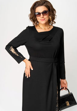 Платье EVA GRANT 7220Б принт капучино