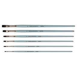 Кисть белка VISTA-ARTISTA 10132-08 плоская 10 шт длинная ручка №08 фото 4