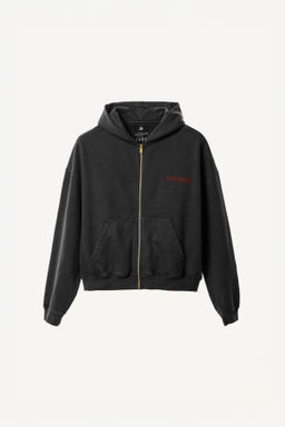 SUDADERA RELAXED FIT CAPUCHA WILLY CHAVARRIA X ZARA / Negro