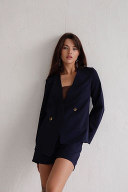 Костюм с шортами тёмно-синий - Martichelli фото 7