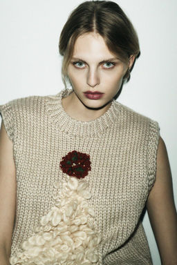 CHRISTMAS TREE KNIT WAISTCOAT - Zara фото 6