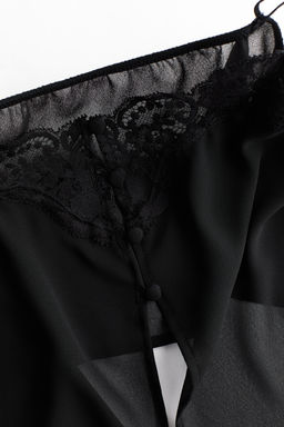Top de tirantes espagueti con ribete de encaje - H&m фото 6