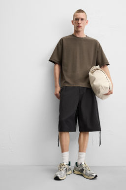 BOXY FIT HEAVYWEIGHT T-SHIRT - Zara фото 5
