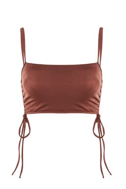 TRENDYOLMILLA Siyah Straplez Tunelli Bikini Ustu TBESS22BU0046 фото 24