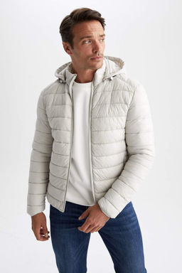 Водоотталкивающая куртка-пуховик с капюшоном и термоизоляцией Slim Fit