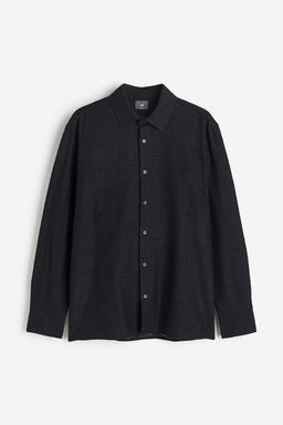 Camisa efecto encaje Regular Fit