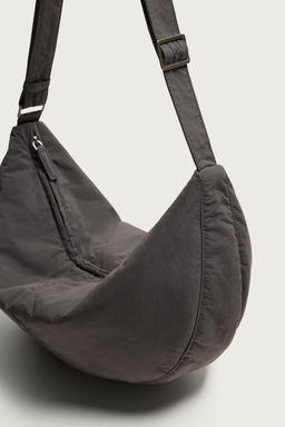 BOLSO HOMBRO NYLON M / Gris Topo - Zara фото 3