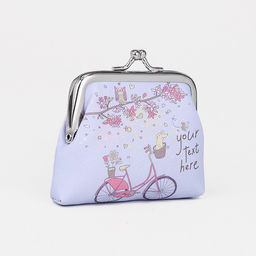 Кошелёк на фермуаре, цвет сиреневый