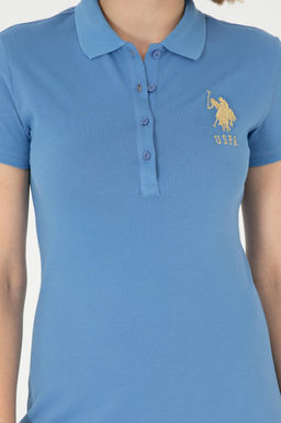 Женское темно-синее трикотажное платье - U.s. polo assn фото 5