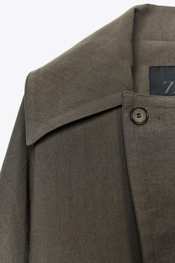 ZW COLLECTION FLOWING BELTED JACKET - Zara фото 9