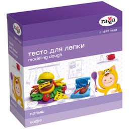 Тесто для лепки Гамма "Малыш. Кафе" 5цв. по 60гр., с аксесс. (0509202)